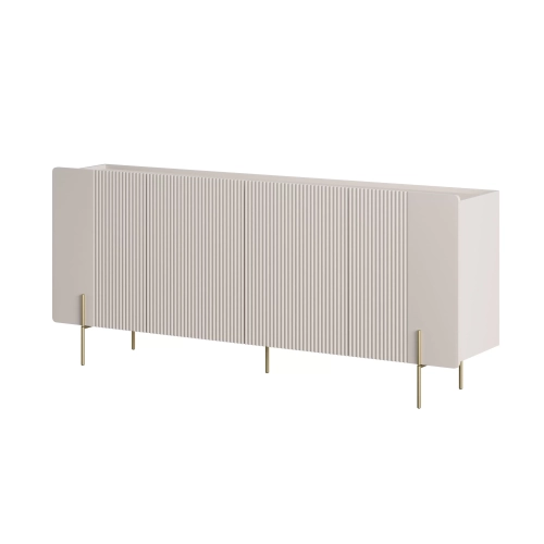 Komoda Malmi 200 cm - kaszmir / złote nóżki